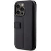 BMW BMBKP14L22RVSK dėklas Apple iPhone 14 Pro 6.1″ juodos spalvos bookdėklas Leather Stamp Mėlyna Lines