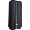 BMW BMBKP14L22RVSK dėklas Apple iPhone 14 Pro 6.1″ juodos spalvos bookdėklas Leather Stamp Mėlyna Lines