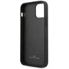 Dėklas BMW BMHCP12SRCDPK iPhone 12 mini 5,4 juodas/juodas deklas Odinis su įspaudais