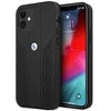 Dėklas BMW BMHCP12SRSPPK iPhone 12 mini 5,4 juodas/juodas deklas Leather Curve Perforate