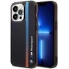 Dėklas BMW BMHCP14L22HVGV iPhone 14 Pro 6.1 juodas/juodas IML Tricolor Stripe