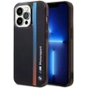 Dėklas BMW BMHCP14L22HVGV Apple iPhone 14 Pro 6.1″ juodos spalvos IML Tricolor Stripe