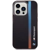 Dėklas BMW BMHCP14L22HVGV Apple iPhone 14 Pro 6.1″ juodos spalvos IML Tricolor Stripe