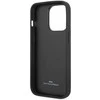Dėklas BMW BMHCP14L22RFGR iPhone 14 Pro 6.1 bordo/burundy odinis deimantinio rašto
