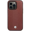 BMW BMHCP14L22RFGR dėklas Apple iPhone 14 Pro 6.1″burgundy Leather Diamond Pattern