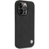 Apple iPhone 14 Pro BMW odinis dėklas Quilted (BMHCP14L22RQDK) juodos spalvos