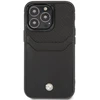 Dėklas Case BMW BMHCP14L22RSEPK iPhone 14 Pro 6.1" juodas/juodas Leather Card Slot
