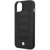Dėklas BMW BMHCP14S22RPSK Apple iPhone 14 / 15 / 13 6.1″ juodos spalvos Leather Seats Pattern