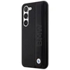 Dėklas BMW BMHCS23M22RDPK S23+ S916 juodos spalvos hardcase Leather Textured & Stripe