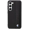 Dėklas BMW BMHCS23M22RDPK S23+ S916 juodos spalvos hardcase Leather Textured & Stripe