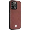 BMW BMHMP14L22RFGR dėklas Apple iPhone 14 Pro 6.1″ burgundy burgundy Leather Diamond Pattern MagSafe
