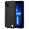 BMW BMHMP14MSLBLBK Apple iPhone 14 Plus / 15 Plus 6,7″ juodos spalvos kietas dėklas Silicone Signature Logo M