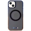 BMW BMHMP14SHTGE dėklas Apple iPhone 14 15 13 6.1″ pilka kietas dėklas Gradient Bumper MagSafe