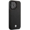 BMW BMHMP14X22RFGK dėklas Apple iPhone 14 Pro Max 6.7″ juodos spalvos Leather Diamond Pattern MagSafe