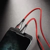 Borofone Highway - 1.2m USB to Lightning Connection Cable Juodas / Raudona