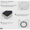 Dėklas Case-Mate Phone Bangle - Wrist virvelė telefonui Juodas