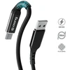 „Crong Armor Link“ – USB-C į USB-A 60 W pintas kabelis, maitinimo tiekimas, greitas įkrovimas, 150 cm juodos spalvos