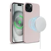 Crong Color Cover Magnetic - dėklas skirtas Apple iPhone 15 MagSafe Sand Rožinė
