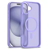Dėklas Crong Hybrid Matte Magnetic iPhone 17, alyvinis