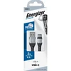 „Energizer Ultimate“ USB-A–USB-C jungiamasis kabelis, 2 m, Sidabrinis