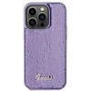Dėklas Guess Sequin Script Metal ant iPhone 15 Pro Max - violetinė