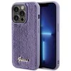 Dėklas Guess Sequin Script Metal ant iPhone 15 Pro Max - violetinė