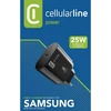 „Cellular Line“ „Cellularline“ – itin greitas USB-C įkroviklis, 25 W (skirtas „Samsung“) (juodas)