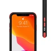 Crong Trace Clear Cover - Hybrid Protective dėklas skirtas Apple iPhone 11 Pro Juodas/Raudona
