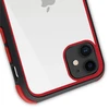 Crong Trace Clear Cover - Hybrid Protective dėklas skirtas Apple iPhone 11 Pro Juodas/Raudona