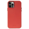 Crong Essential Cover Magnetic - Leather dėklas skirtas Apple iPhone 12 / Apple iPhone 12 Pro MagSafe Raudona