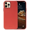 Crong Essential Cover Magnetic - Leather dėklas skirtas Apple iPhone 12 Pro Max MagSafe Raudona