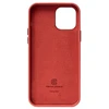 Crong Essential Cover - Leather dėklas skirtas Apple iPhone 12 Pro Max Raudona