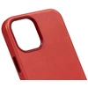 Crong Essential Cover - Leather dėklas skirtas Apple iPhone 12 Pro Max Raudona