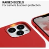 Crong Color Cover Liquid Silicone dėklas skirtas Apple iPhone 13 Pro Max Raudona