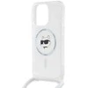Karl Lagerfeld KLHMP14LHCCHNT Apple iPhone 14Pro 6.1″ kietas dėklas skaidrus IML Choupette Head & Cord Magsa