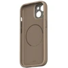 Moshi Napa MagSafe - Leather dėklas skirtas Apple iPhone 15 Woodsmoke Brown