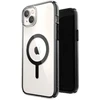 Speck Presidio Perfect-Clear su Impact Geometry + MagSafe - dėklas skirtas Apple iPhone 15 Plus / 14 Plus su MICROBAN coating Clear / Juodas