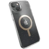 Speck Presidio Perfect-Clear su Glitter + MagSafe - dėklas skirtas Apple iPhone 15 Plus / 14 Plus su MICROBAN coating Clear / Gold Glitter