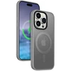 Dėklas Crong Hybrid Frost MAG dangtelis – klasės iPhone 15 Pro MagSafe (rodyklė)