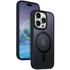 Crong Hybrid Frost MAG Cover - dėklas skirtas Apple iPhone 15 Pro Max MagSafe Navy mėlynas