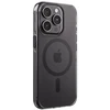 Crong skaidrus MAG Pro – iPhone 15 Pro MagSafe dėklas (juodas)