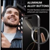 Crong skaidrus MAG Pro – iPhone 15 Pro MagSafe dėklas (juodas)