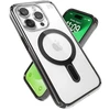Speck Presidio Perfect-Clear ClickLock & Magsafe - dėklas skirtas Apple iPhone 15 Pro Clear / Frosted Juodas / Slate Pilkas