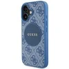 Guess 4G Circle Classic Logo MagSafe dėklas iPhone 16 - mėlynas