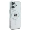 Karl Lagerfeld KLHMP16MHLSKIH Apple iPhone 16 Plus 6.7″ baltos spalvos kietas dėklas IML Metal Karl Head MagSafe