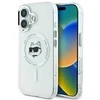 Karl Lagerfeld KLHMP16MHLSCHH Apple iPhone 16 Plus 6.7″ baltos spalvos kietas dėklas IML Metal Choupette Head MagSa