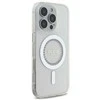 Guess GUHMP16XPFTDTEH Apple iPhone 16 Pro Max 6.9" baltos spalvos kietas dėklas IML Rhinestones MagSafe
