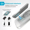 Speck Presidio Perfect-Clear Grip ClickLock & MagSafe - dėklas skirtas Apple iPhone 16 Pro Max Clear / Chrome Finish / Serene Sidabrinis