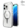 Dėklas Speck Presidio Perfect-Clear Grip ClickLock & MagSafe do iPhone 16 Pro permatomas