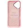 Dėklas iPhone 16 rožinis su magnetu ir katės piešiniu Nimmy